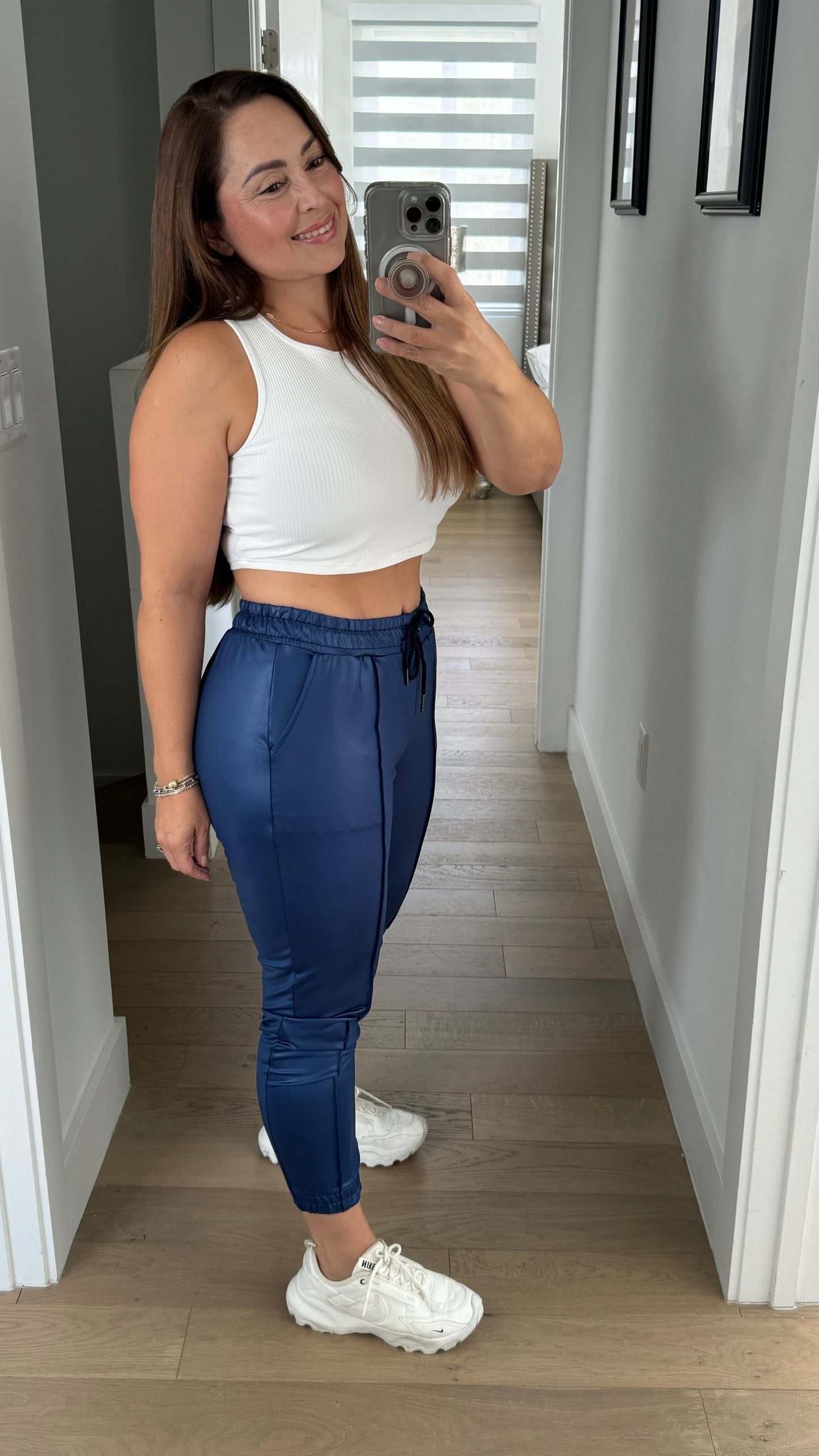 Leather Effect Jogger