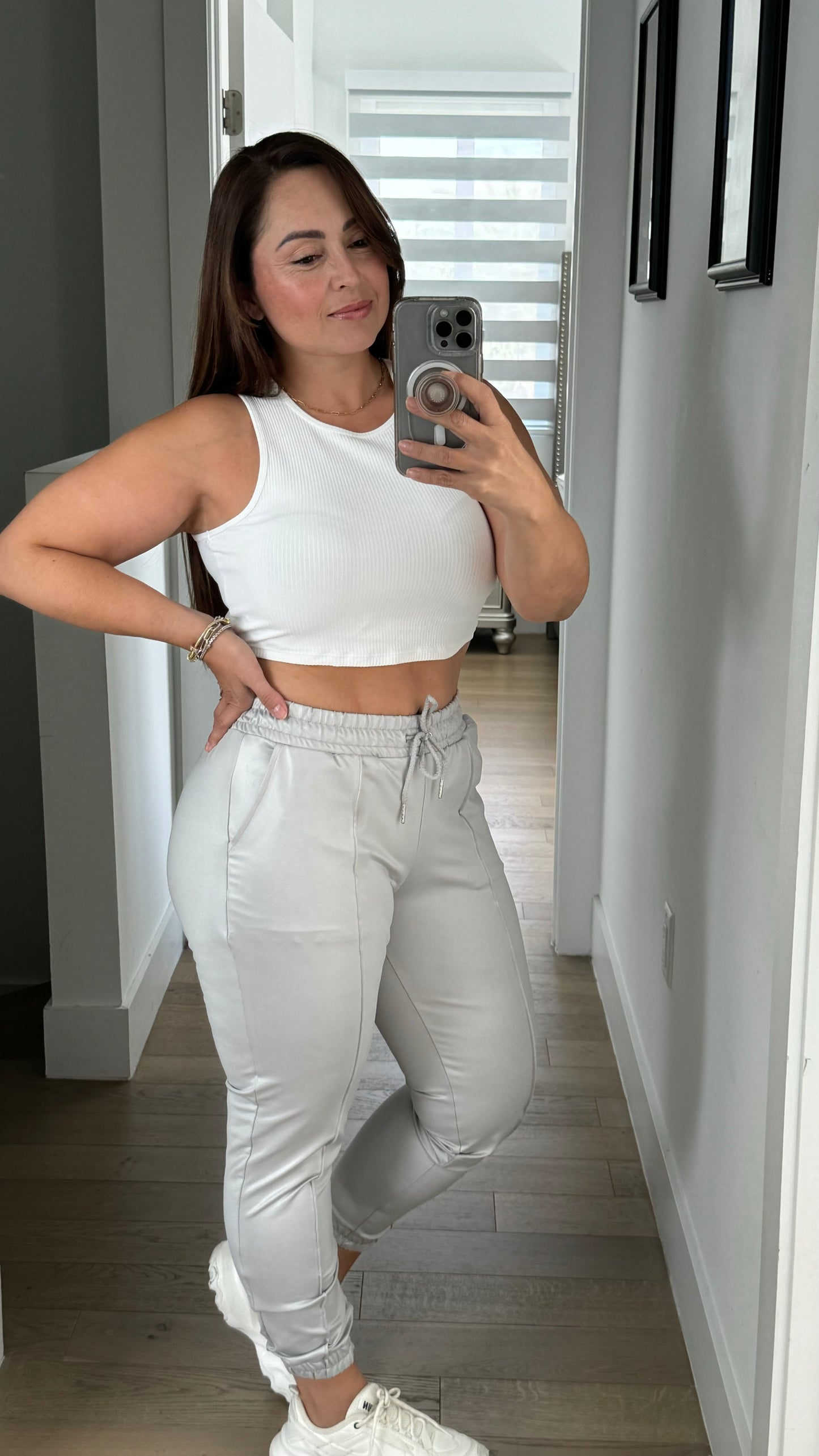 Leather Effect Jogger