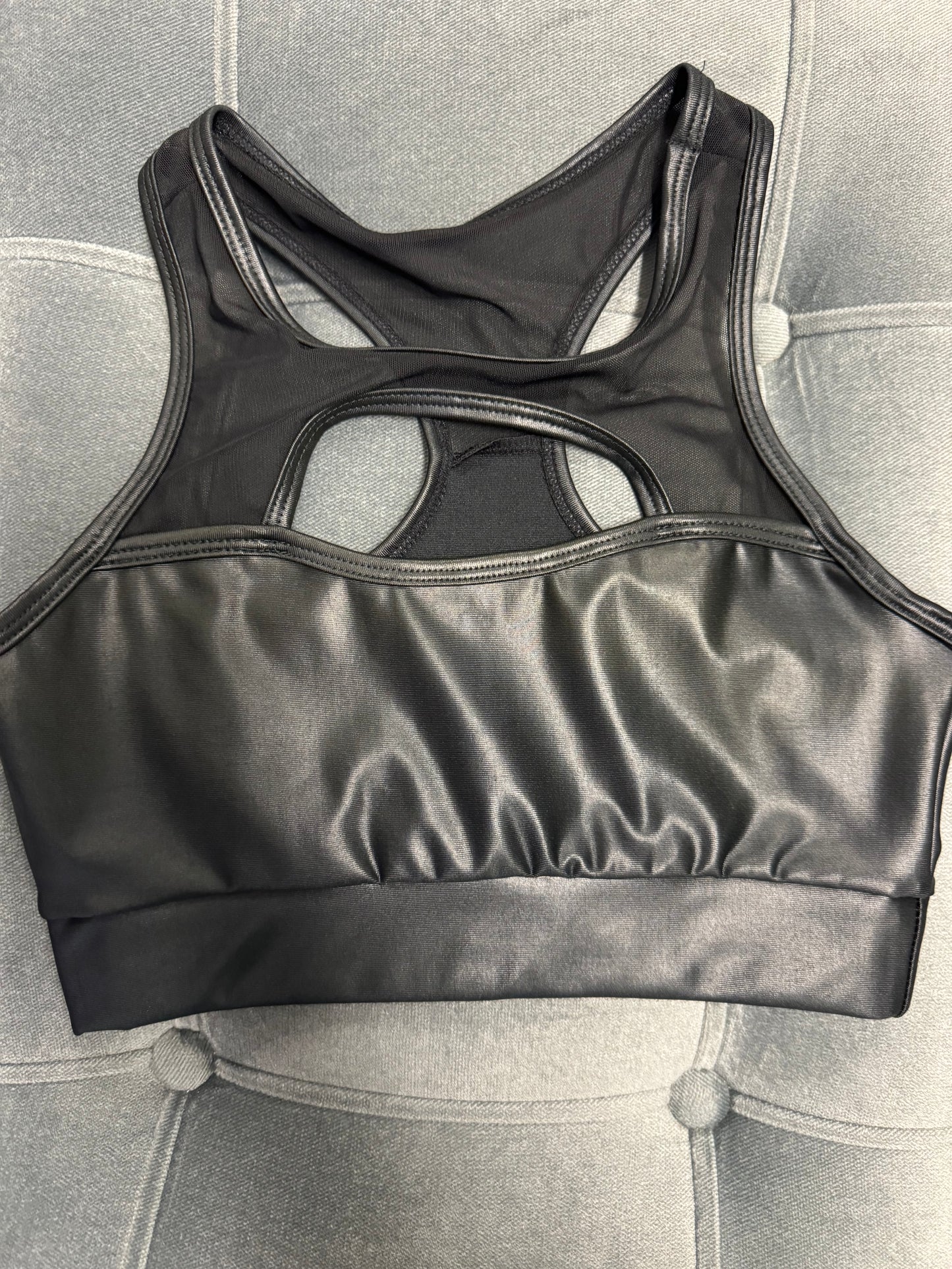 Open chest mesh top