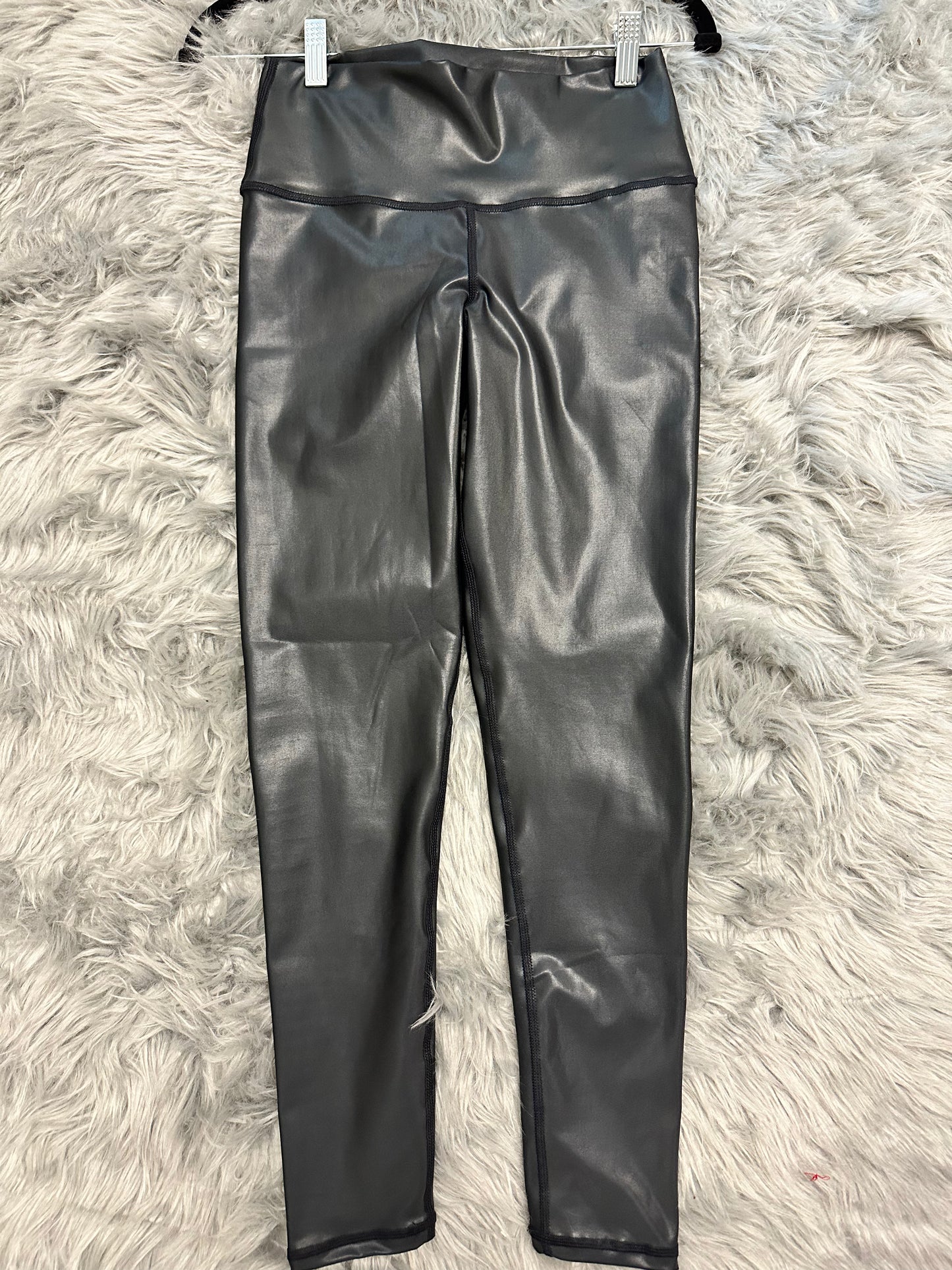 Leather effect leggings
