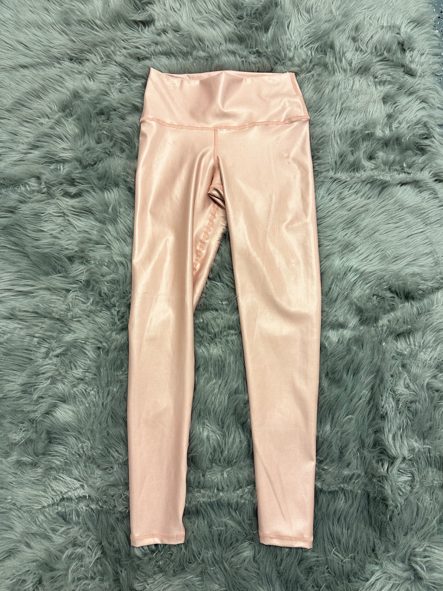 Leather effect leggings