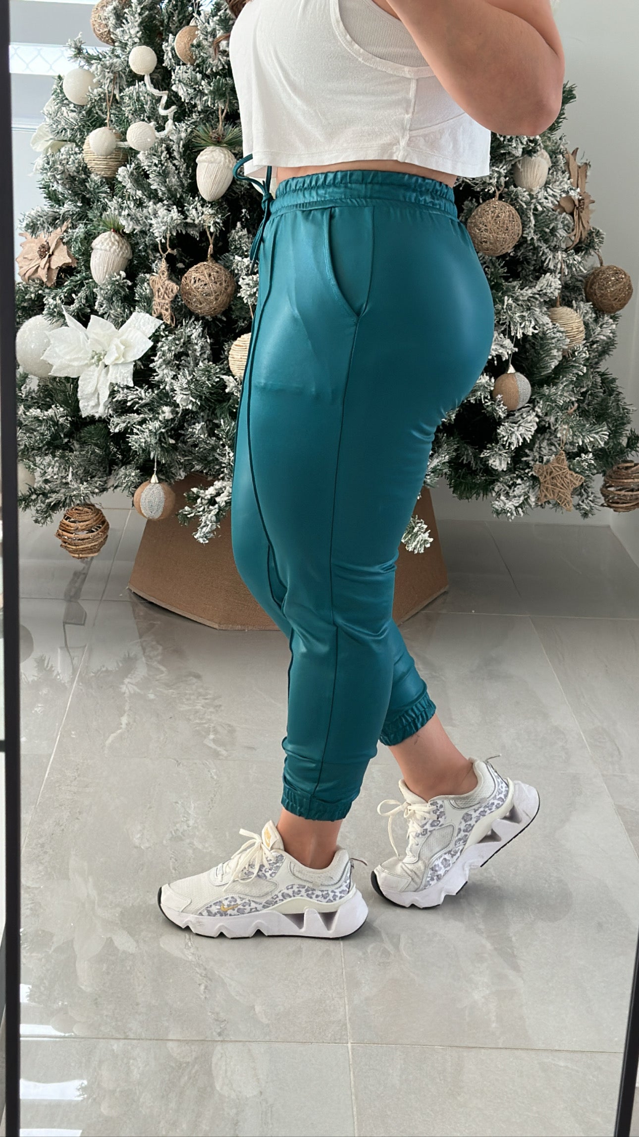Leather Effect Jogger
