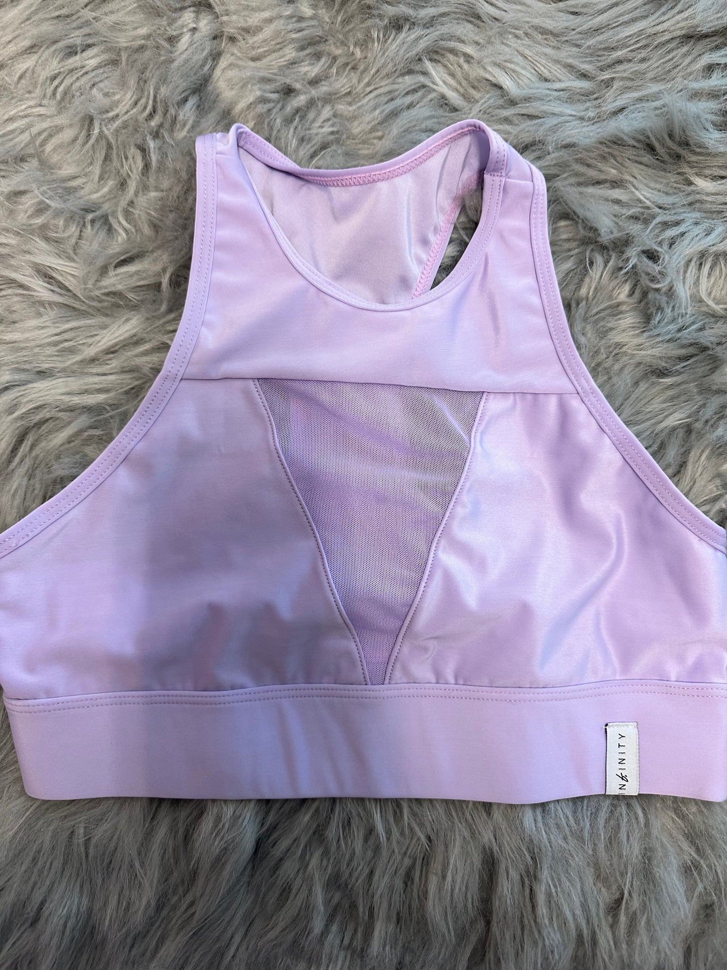 V neck mesh top