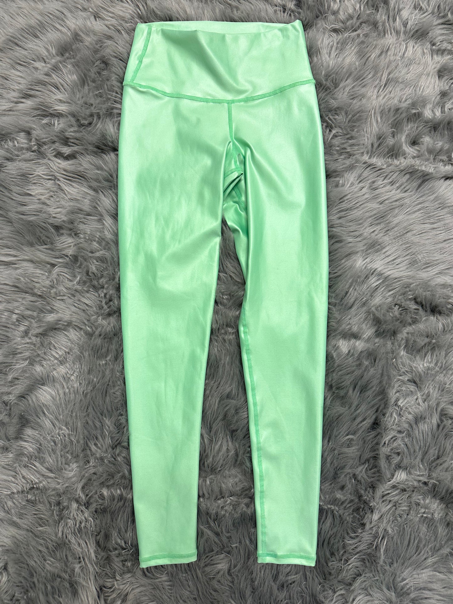 Leather effect leggings