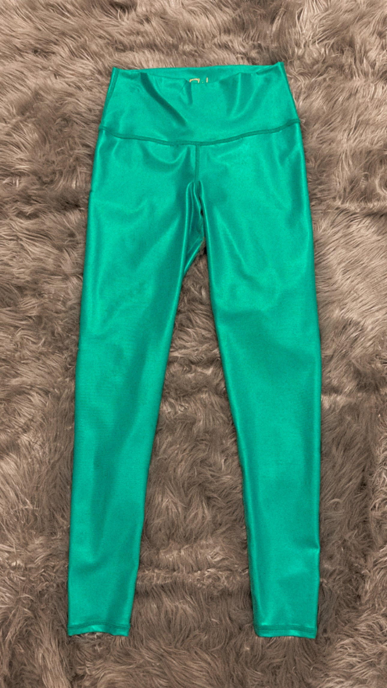 Leather effect leggings