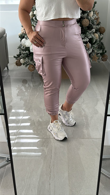 Leather Effect Jogger