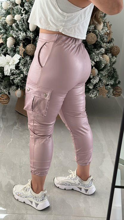 Leather Effect Jogger