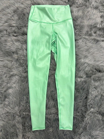 Leather effect leggings