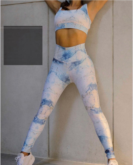 Marble leggings Top Set